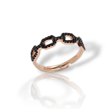 Ασημένιο δαχτυλίδι απο επιχρυσωμένο ασήμι 925°  (code GEM001008)