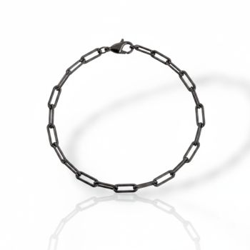 Black platinum plated silver 925º bracelet (code FC006882)