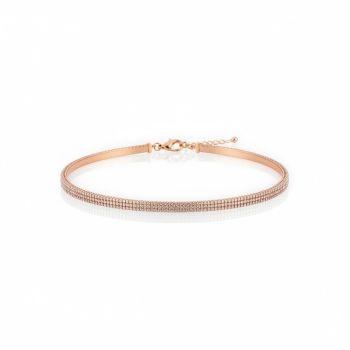 Rose gold plated silver 925º riviera bracelet (code GEM17992)