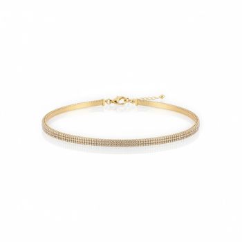 Gold plated silver 925º riviera bracelet (code GEM17993)