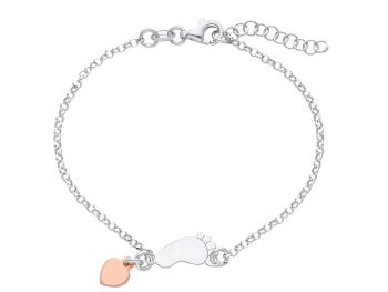 Βραχιόλι απο επιπλατινωμένο ασήμι 925° (codeS230274)