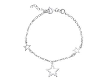 Βracciale Stelle in argento 925° rodiato (code S233540)