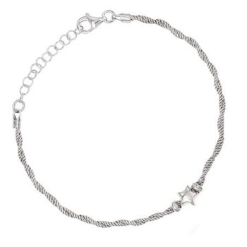 Βραχιόλι απο επιπλατινωμένο ασήμι 925 ( code SVX2401423 ) 