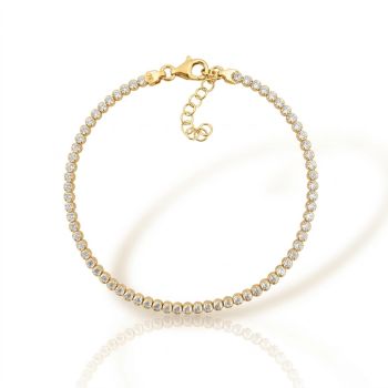 Ριβιέρα ασημένια 925° επιχρυσωμένη  (code SHK905123D)