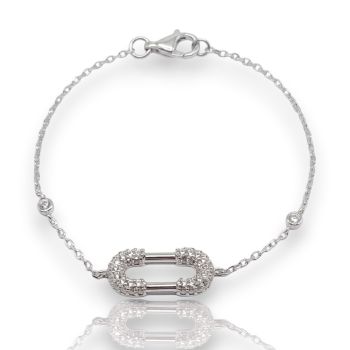 Bracciale in argento 925º rodiato (code BZB101473)