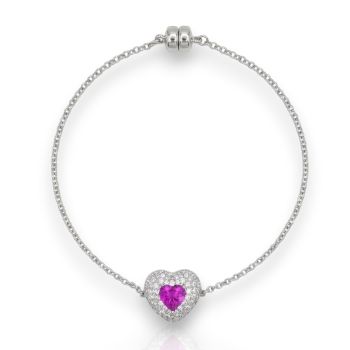 Bracciale Cuore in argento 925° rodiato (code FC002795)