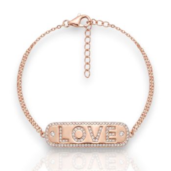 Bracciale LOVE in argento 925º dorato (code FC004892)