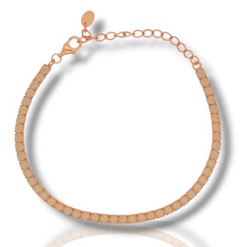 Tennis in argento 925º dorato oro Rosa 2.8mm  (code FCM002707)