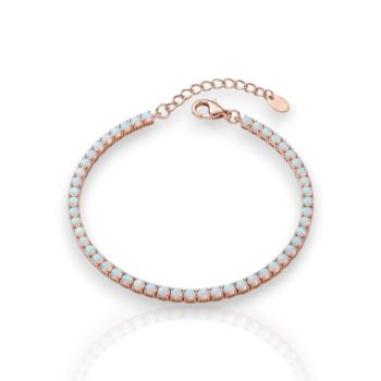 Tennis in argento 925º dorato oro Rosa 2.8mm  (code FCM002707)