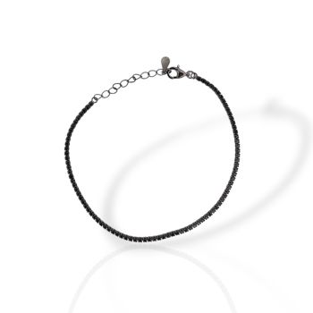 Tennis in argento 925º rodiato nero 1.8mm  (code GEM14478)