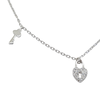 Ασημένιο βραχιόλι απο επιπλατινωμένο ασήμι 925°  (code FC004613)