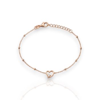 Rose gold plated silver 925° bracelet (code SHK00880)