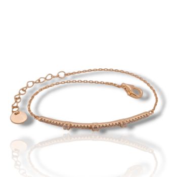 Ασημένιο βραχιόλι από επιχρυσωμένο ασήμι 925º (code SHK901112R)