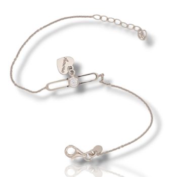 Bracciale Cuore in argento 925° rodiato (code SHK905112B)