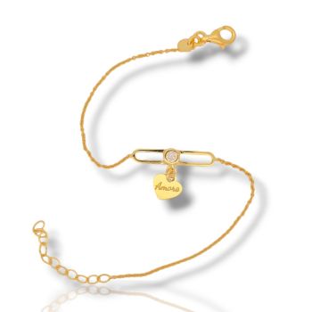 Bracciale Cuore in argento 925° dorato oro Giallo (code SHK905112G)