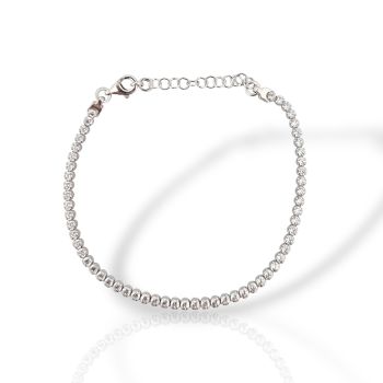 Ριβιέρα ασημένια 925° επιπλατινωμένη (code SHK905123)