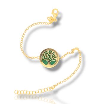 Βracciale Albero della vita in argento 925° rodiato oro Giallo (code SHK9051123G)