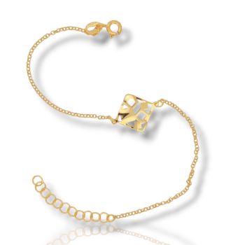Bracciale in argento 925° dorato oro Giallo (code SHK90517)