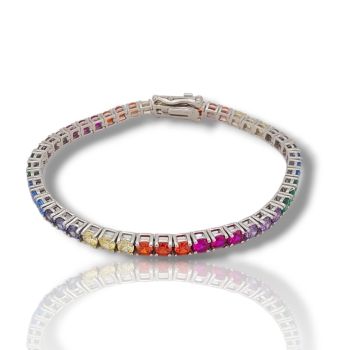 Ριβιέρα ασημένια 925° επιπλατινωμένη  2.8mm (code SHK915135)