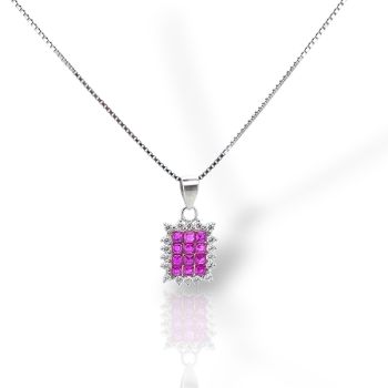 Girocollo in argento 925° rodiato   (code FCM02821)