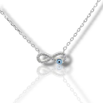 Girocollo Infinito in argento 925° rodiato (code FC011651)