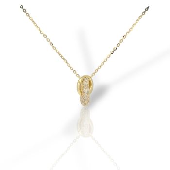 Κολιέ απο επιχρυσωμένο ασήμι 925° (code FC012413)