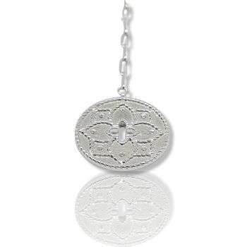 Ασημένιο κολιέ   925° επιπλατινωμένο  (code NZB105773)
