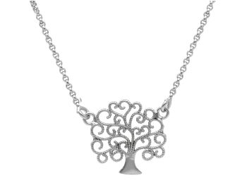 Κολιέ Δέντρο της ζωής απο επιπλατινωμένο ασήμι 925° (code S223960)