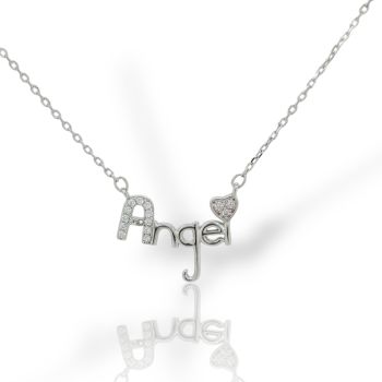 Girocollo Angel  in argento 925° rodiato