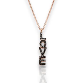 Girocollo LOVE in argento 925° dorato  (code FC001938)