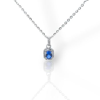 Collana in argento rodiato oro Giallo con pietre sintetiche (code FC008335)