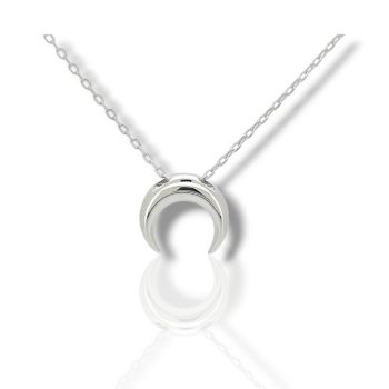 Κολιέ από επιπλατινωμένο ασήμι (κωδικός FC010540)