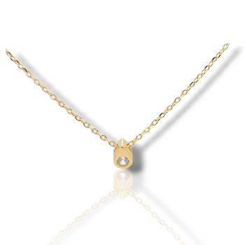Collana in argento placcato oro(code FC010681)