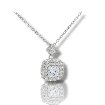 Κολιέ απο επιπλατινωμένο ασήμι 925° (code FC010864)