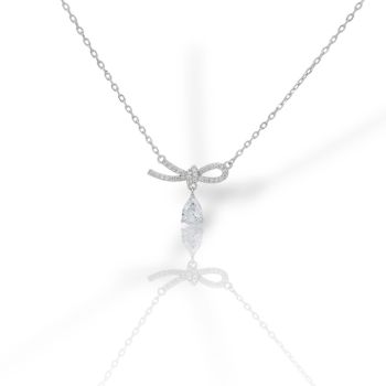 Collana in argento placcato platino (code FCM002770)