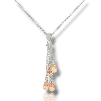 Collana in argento placcato platino (code M002867)