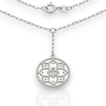 Girocollo in argento 925° rodiato  (code NZB105773)