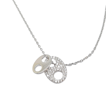 Girocollo in argento 925° rodiato (code FC005485)