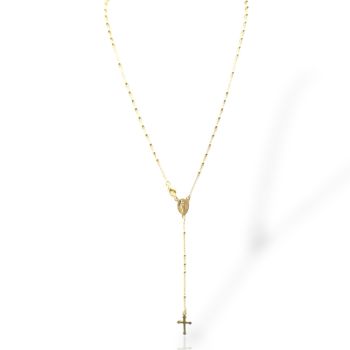 Rosario in argento 925 dorato oro giallo (cod. SHK001463)