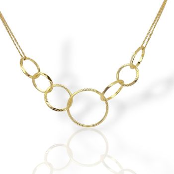 Κολιέ απο επιχρυσωμένο ασήμι 925° (code SVX2301853)