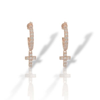 Orecchini in argento 925° dorato  (code FC001270)