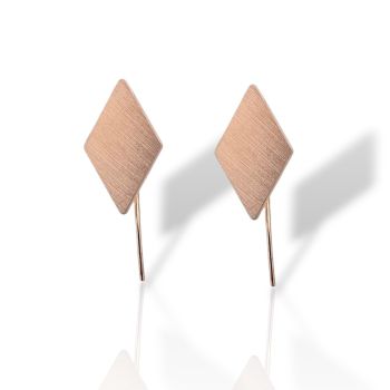 Orecchini pendenti in argento 925° oro rosa (code SHK0018445)