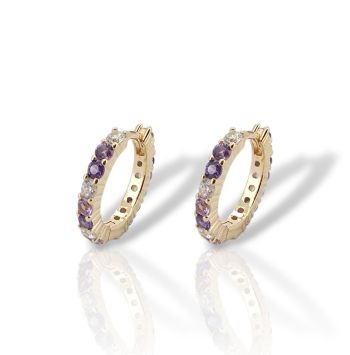 Orecchini in argento 925° dorato  (code FC002829)