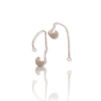 Σκουλαρίκια απο επιχρυσωμένο ασήμι 925° (code FC004495)