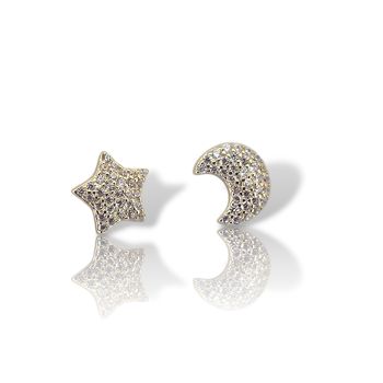 Orecchini STAR in argento 925° rodiato (FC006463)
