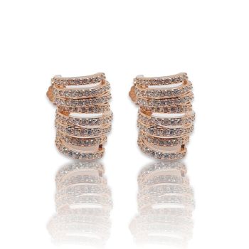 Σκουλαρίκια κρικάκι απο επιχρυσωμένο ασήμι 925° (code FC008414)