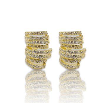 Σκουλαρίκια κρικάκι απο επιχρυσωμένο ασήμι 925° (code FC008415)