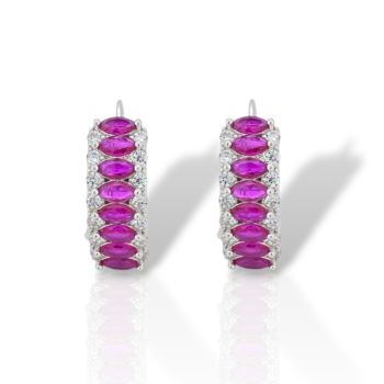 Orecchini in argento 925° rodiato (code FC010624)