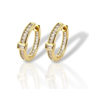 Orecchini in argento 925° dorato  (code FC010769)