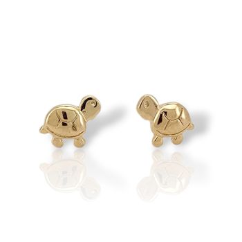 Orecchini, tartaruga, in argento 925° rodiato (code FC013145)